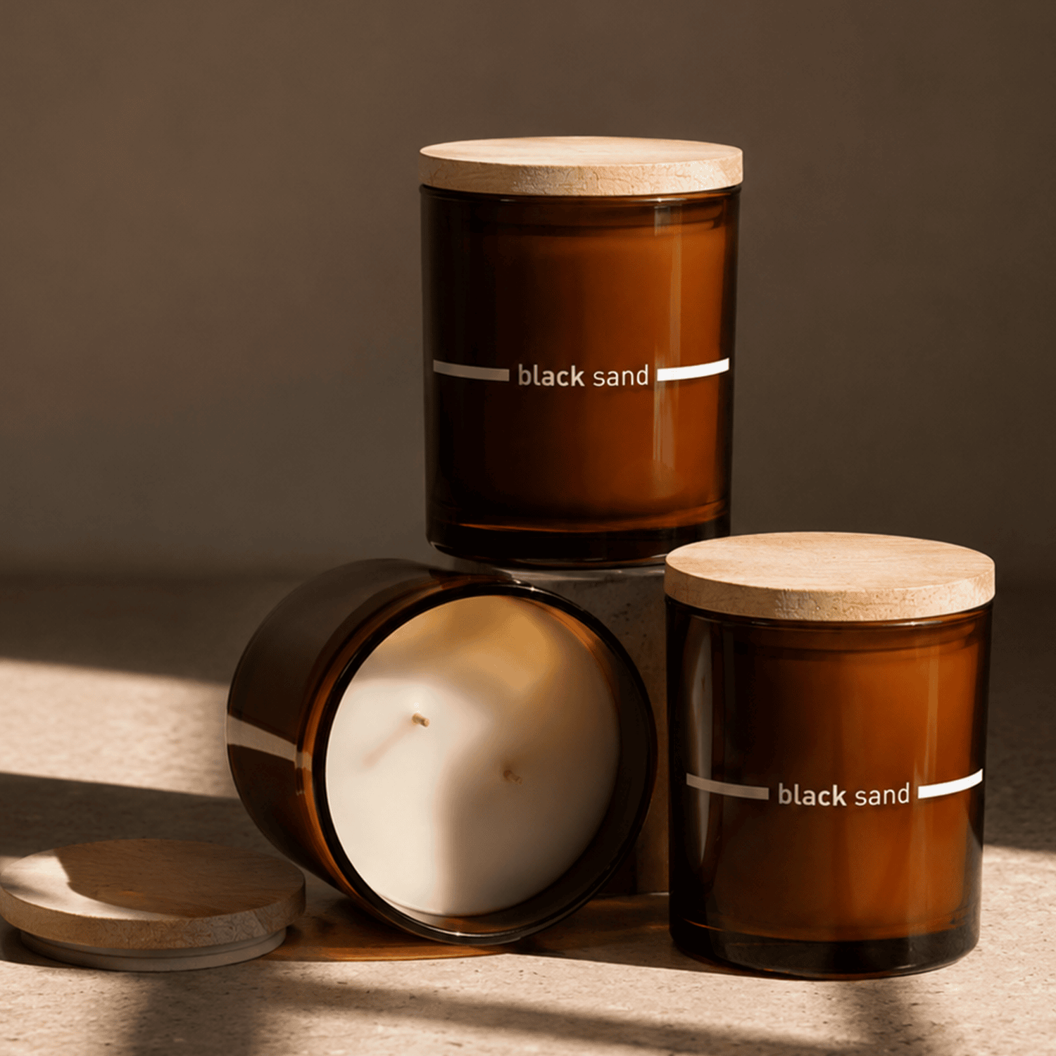 Black Sand Candle